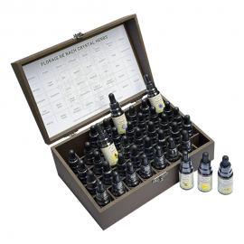 Kit Florais de Bach Completo 20 ml Importado da Inglaterra em Estojo de Madeira Artesanal